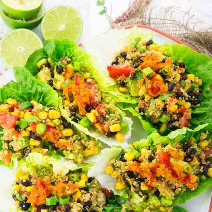 Vegetarian Lettuce Wraps