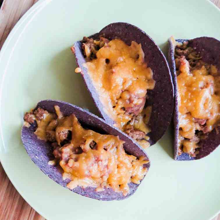 Crispy Baked Ground Turkey Tacos