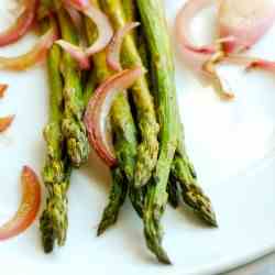 Roasted Asparagus with Red Onions