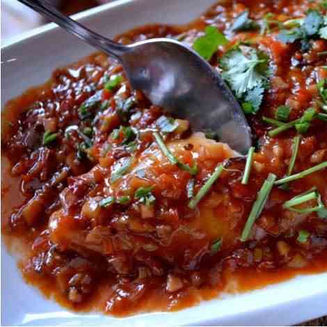 FISH W/ SPICY BEAN SAUCE (Douban Yu)