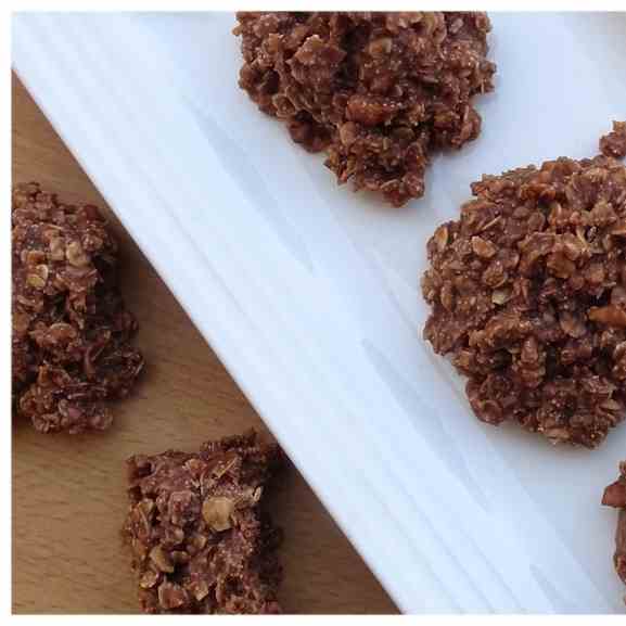 No-Bake Nutty chocolate cookies