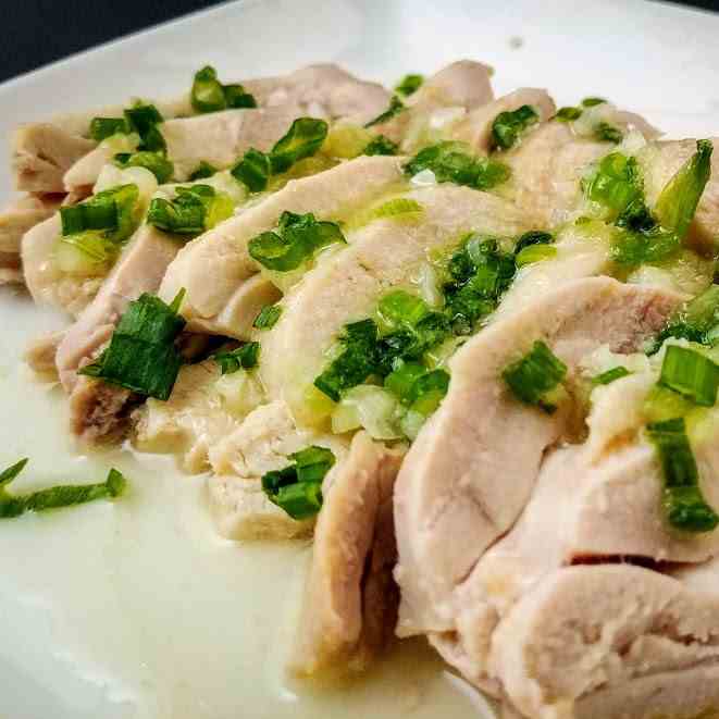 Chicken with Scallion and Ginger Sauce