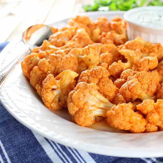 Roasted Buffalo Cauliflower