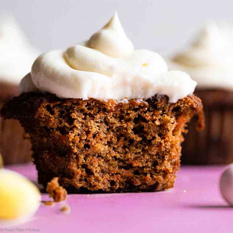 Gluten Free Carrot Cake Cupcakes 