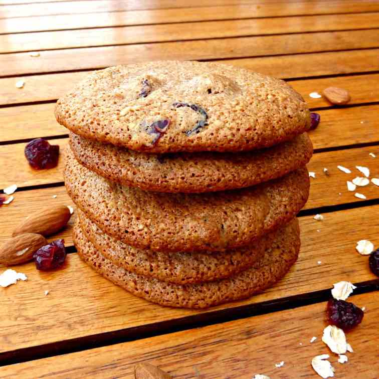 Cranberry and Almond Butter Cookies