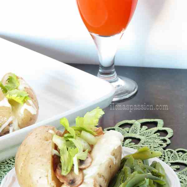 Mushroom Baked Potato