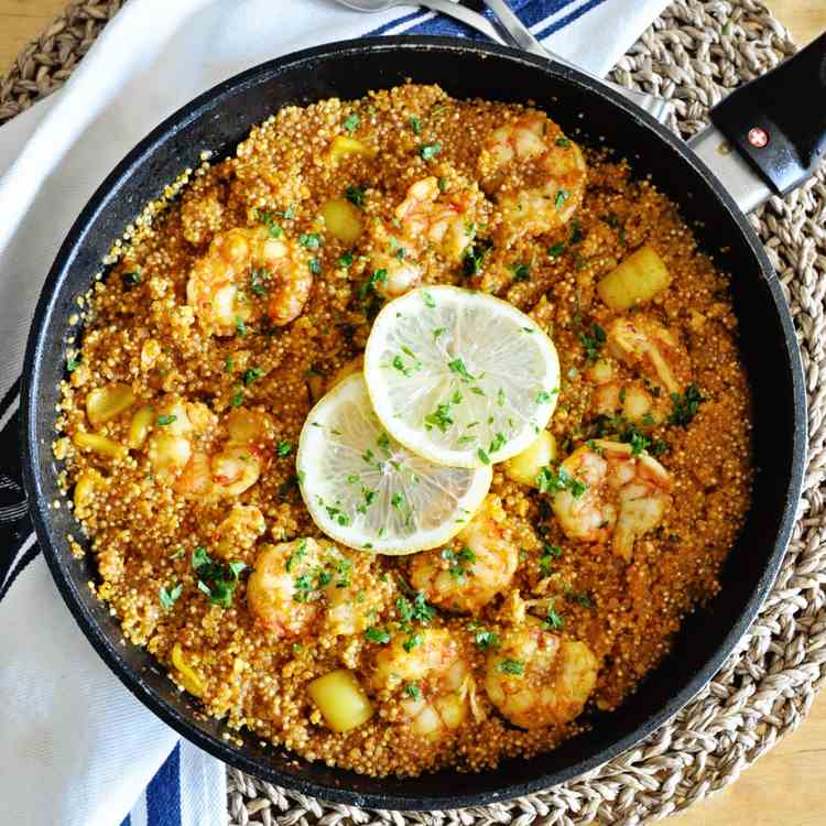 Seafood Paella with Quinoa