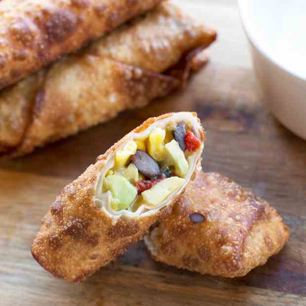 Southwestern Avocado Egg Rolls