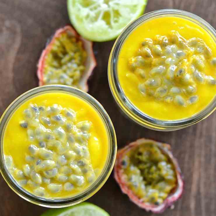 Banana Chia Pudding with Mango Lime Puree