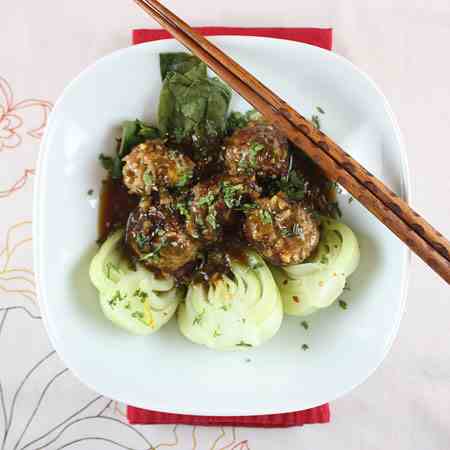 Pork-Jasmine Rice Meatballs