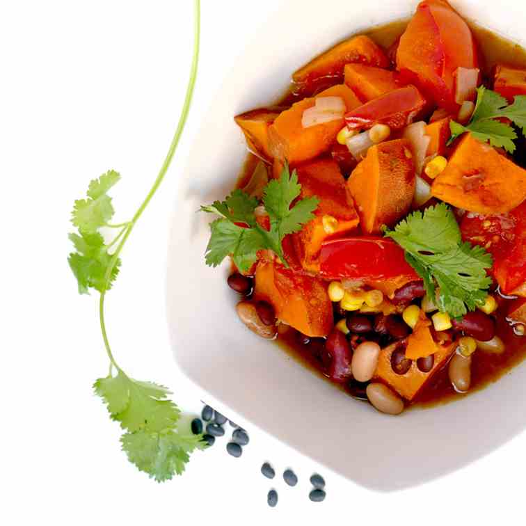 The BEST Easy Vegan Sweet Potato Chili