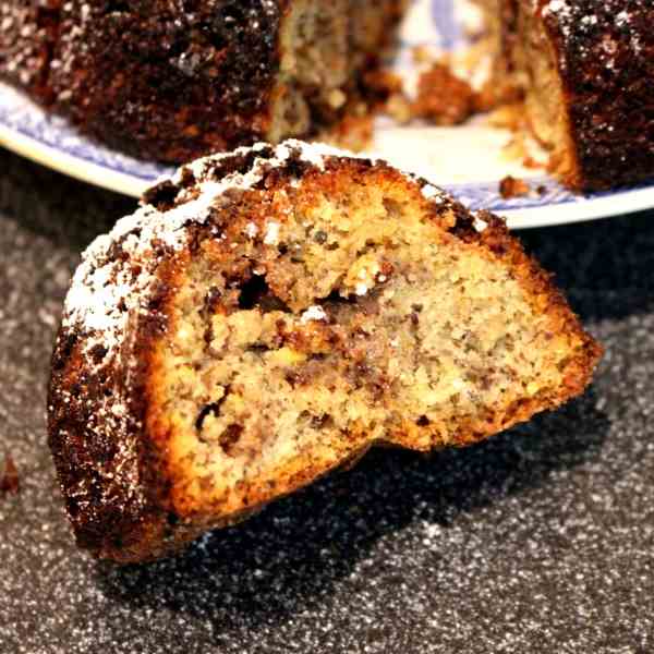 Hazelnut Cake with Chocolate Drops