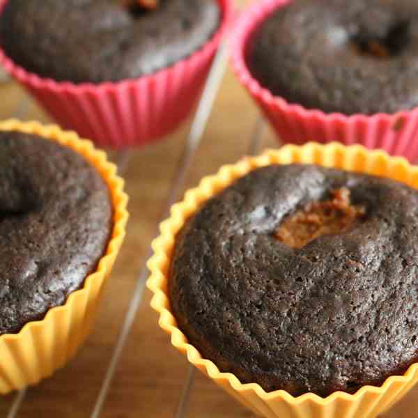 Chocolate Pumpkin Oatmeal Stout Cupcakes