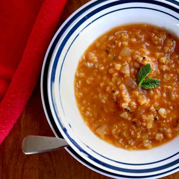 Hearty Turkish Bride Soup