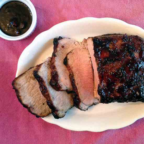 Cherry-Port Glazed Pork Loin Roast