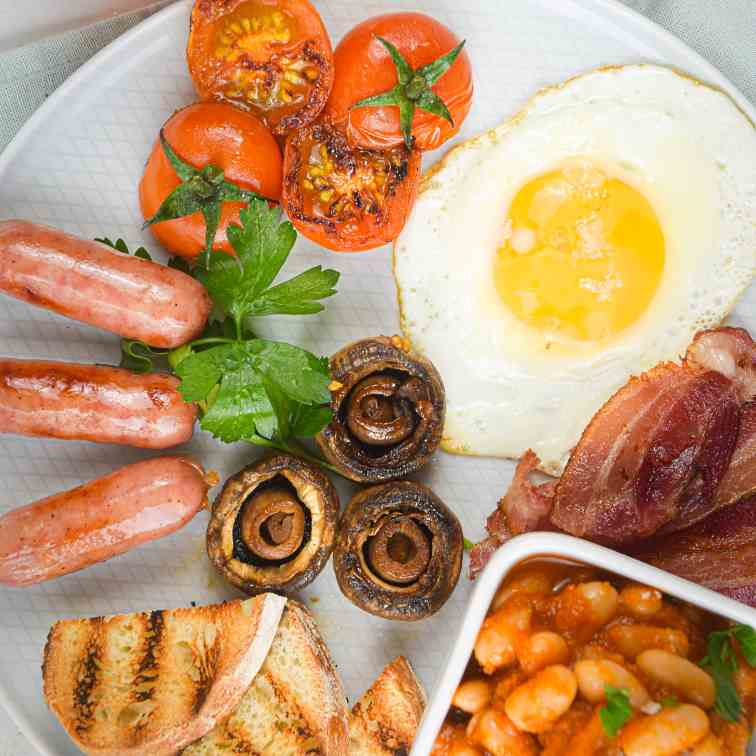 Electric Skillet Full English Breakfast