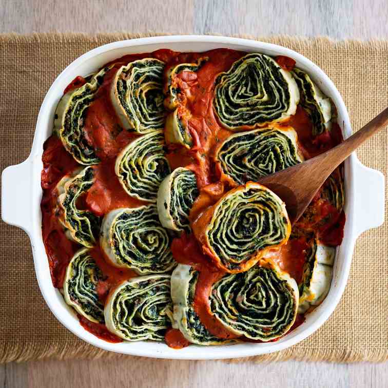 Spinach and Ricotta Rotolo