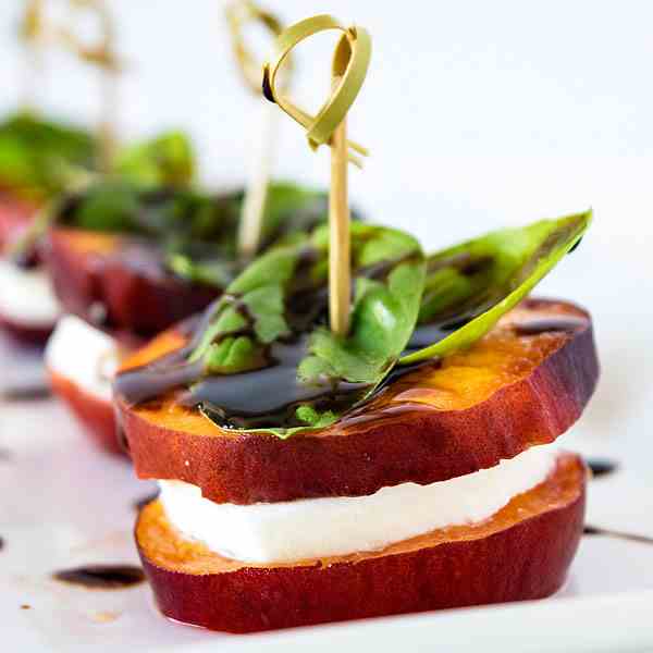 Peach Caprese Appetizer