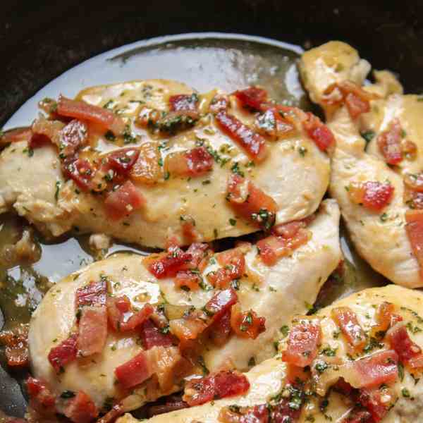 honey mustard bacon chicken skillet