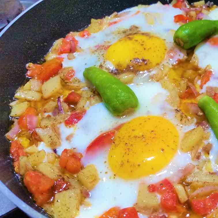 Afghani Omelette Easy Breakfast Recipe