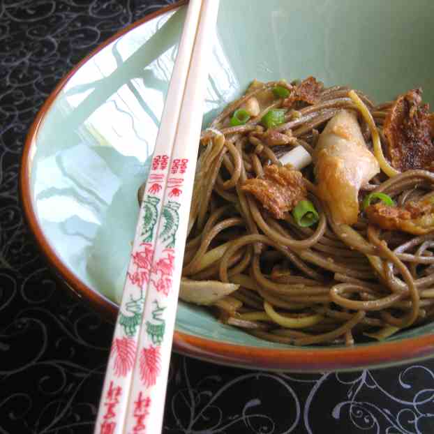 Spicy buckwheat noodles