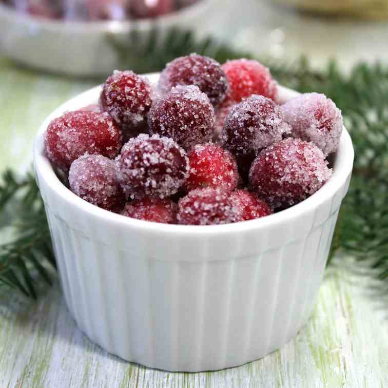 Vanilla-Orange Sugared Cranberries