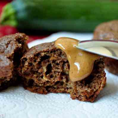 Chocolate Zucchini Protein Muffins