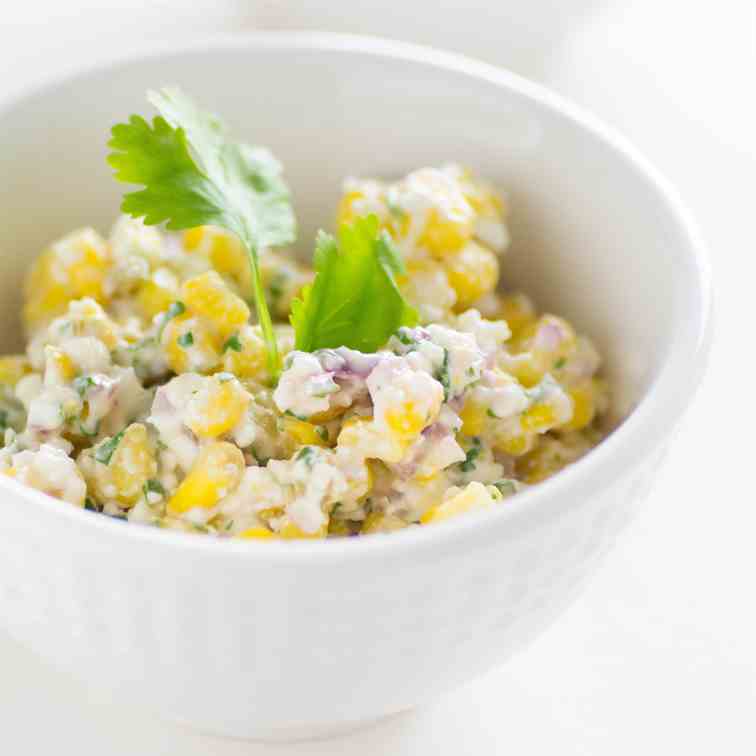 Creamy corn salad