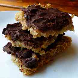 Banana, Walnut and Chocolate Flapjacks