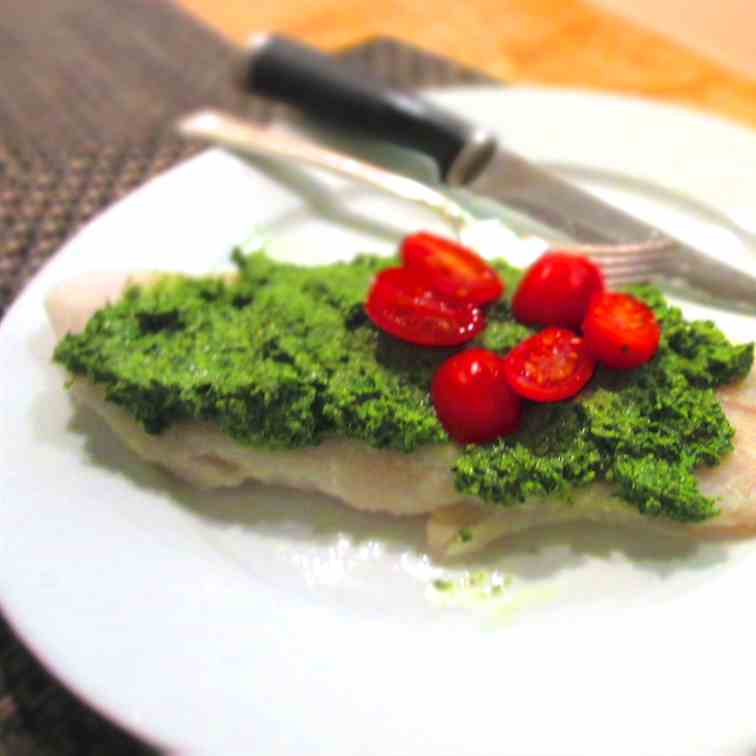 Swai with Herb Pesto