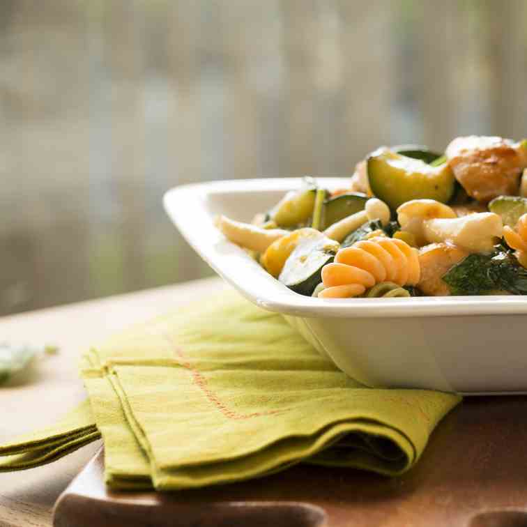 Honey-Mustard Chicken Pasta with Vegetable