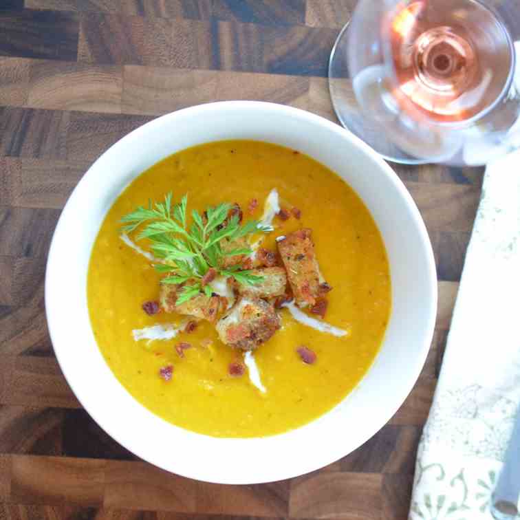 Roasted & Spiced Carrot Soup