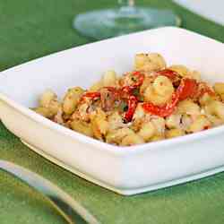Baked Cavatappi with Roasted Peppers
