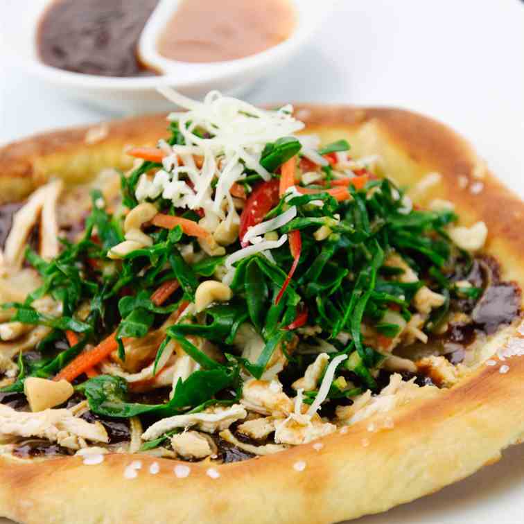 Thai Chicken Salad Pizza