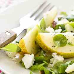 Pear and feta salad
