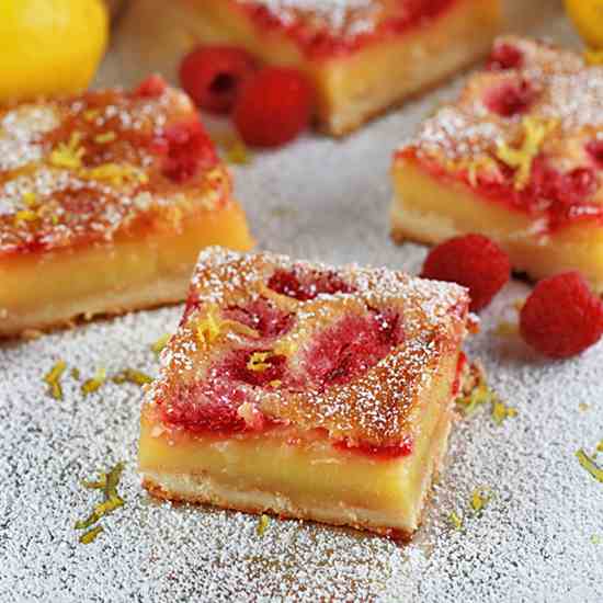 Luscious Raspberry Lemon Bars