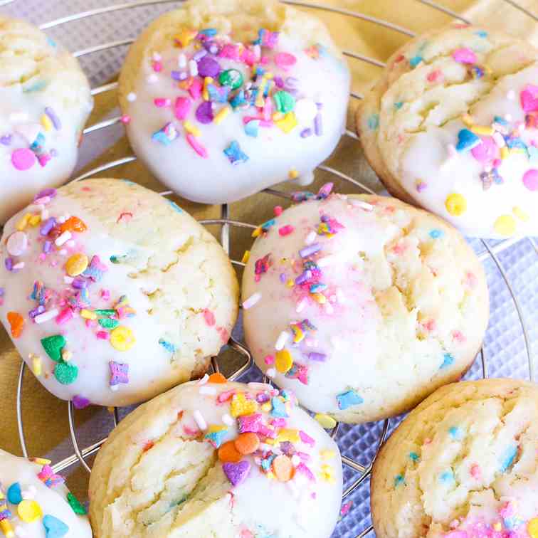 Spring Time Cake Mix Cookies