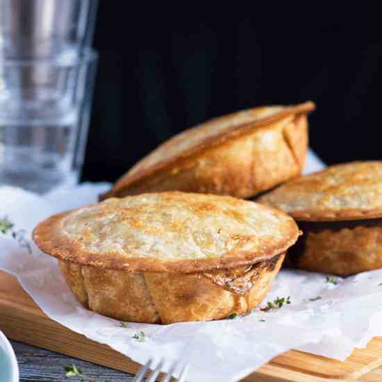 Creamy Mushroom - Ham Pies