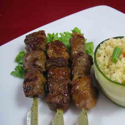 Lamb Kebab with Couscous
