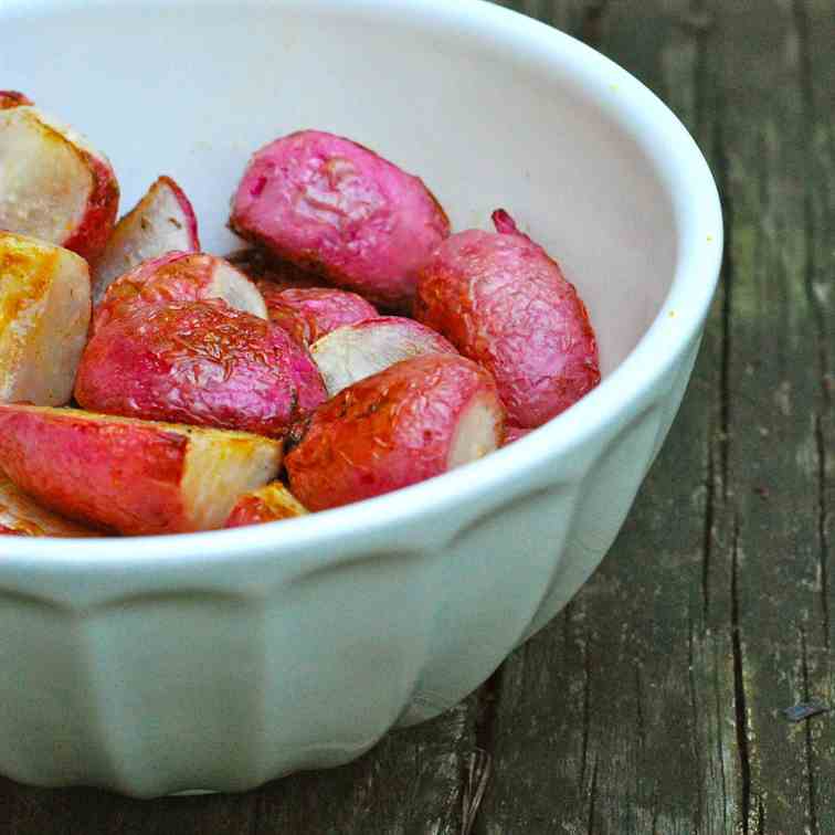 Simple Roasted Radishes