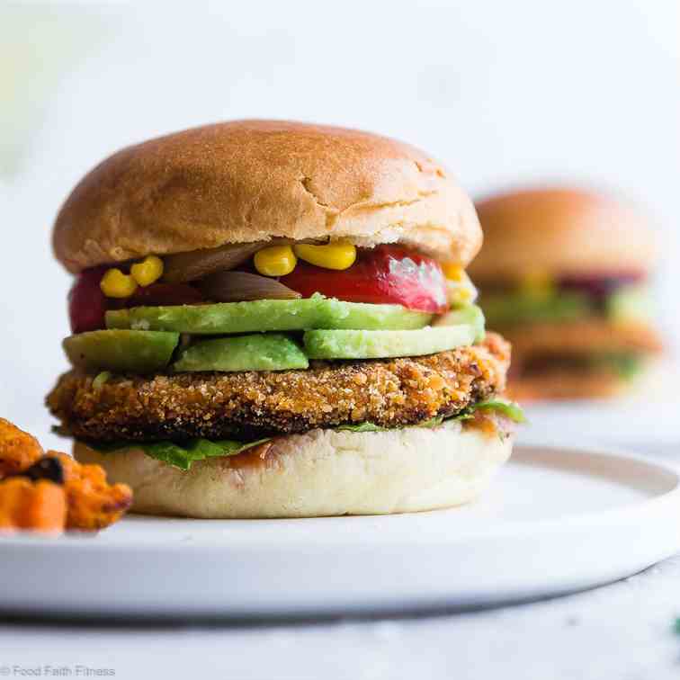 Easy Homemade Sweet Potato Veggie Burgers