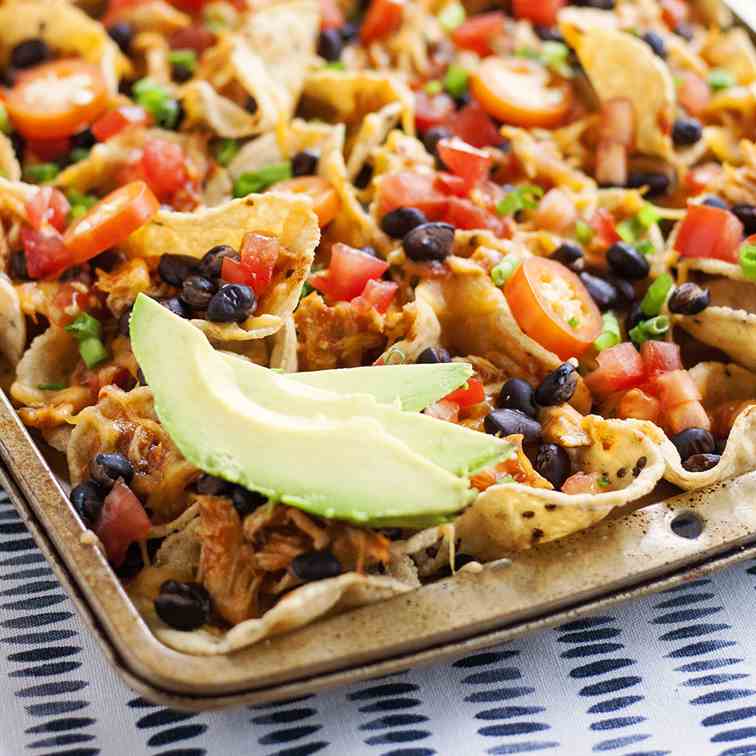 Sheet Pan Chicken Nachos