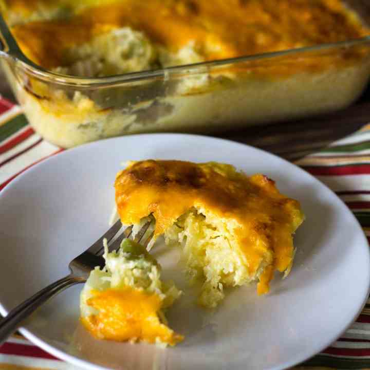 Cheesy Broccoli Squash Casserole