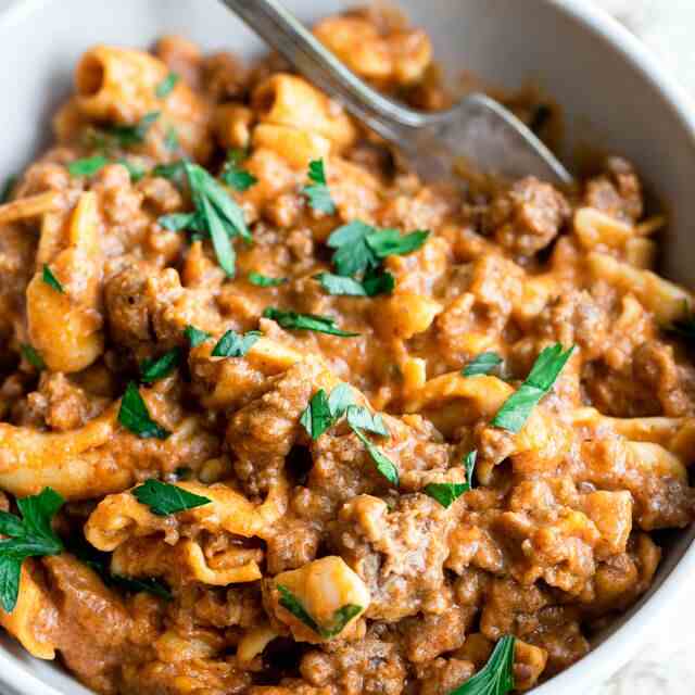 Homemade Healthy Hamburger Helper