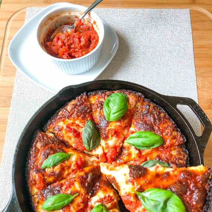 Crispy Cheesy Pan Pizza