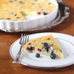 Blueberry Almond Clafoutis