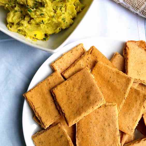 Coconut Herb Crackers-Biscuits