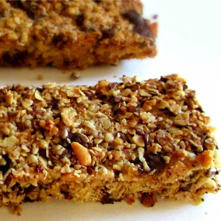 Crunchy Oatmeal Chocolate Granola Bars and