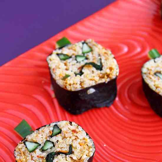 Halloween Pumpkin sushi