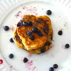 Blueberry Greek Yogurt Pancakes